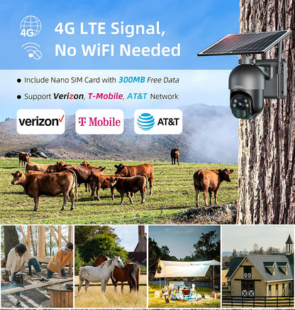 3G/4G LTE Cellular Security Camera