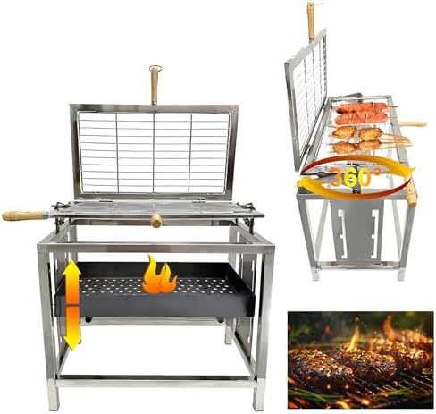 Adjustable Rotating BBQ Camping Grill