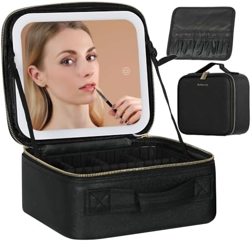 Travel Make-up Bag with LED Mirror