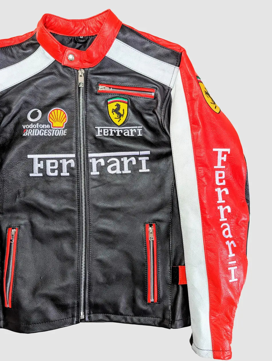 Ferrari Racing Leather Jacket