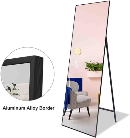 Full Length Mirror, Standing Black 63’’x20’’