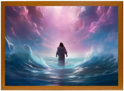 4D LED Jesus Painting Miracle Lamp