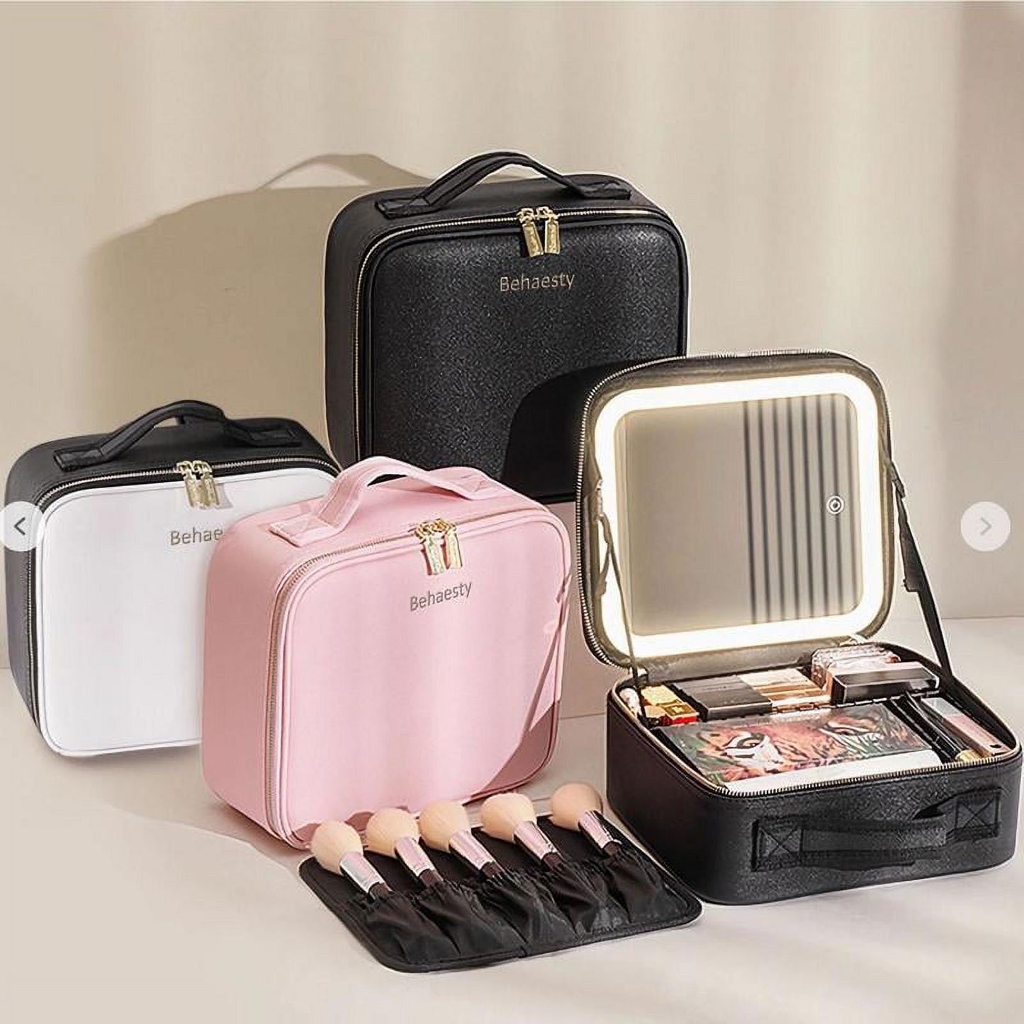 Travel Make-up Bag with LED Mirror