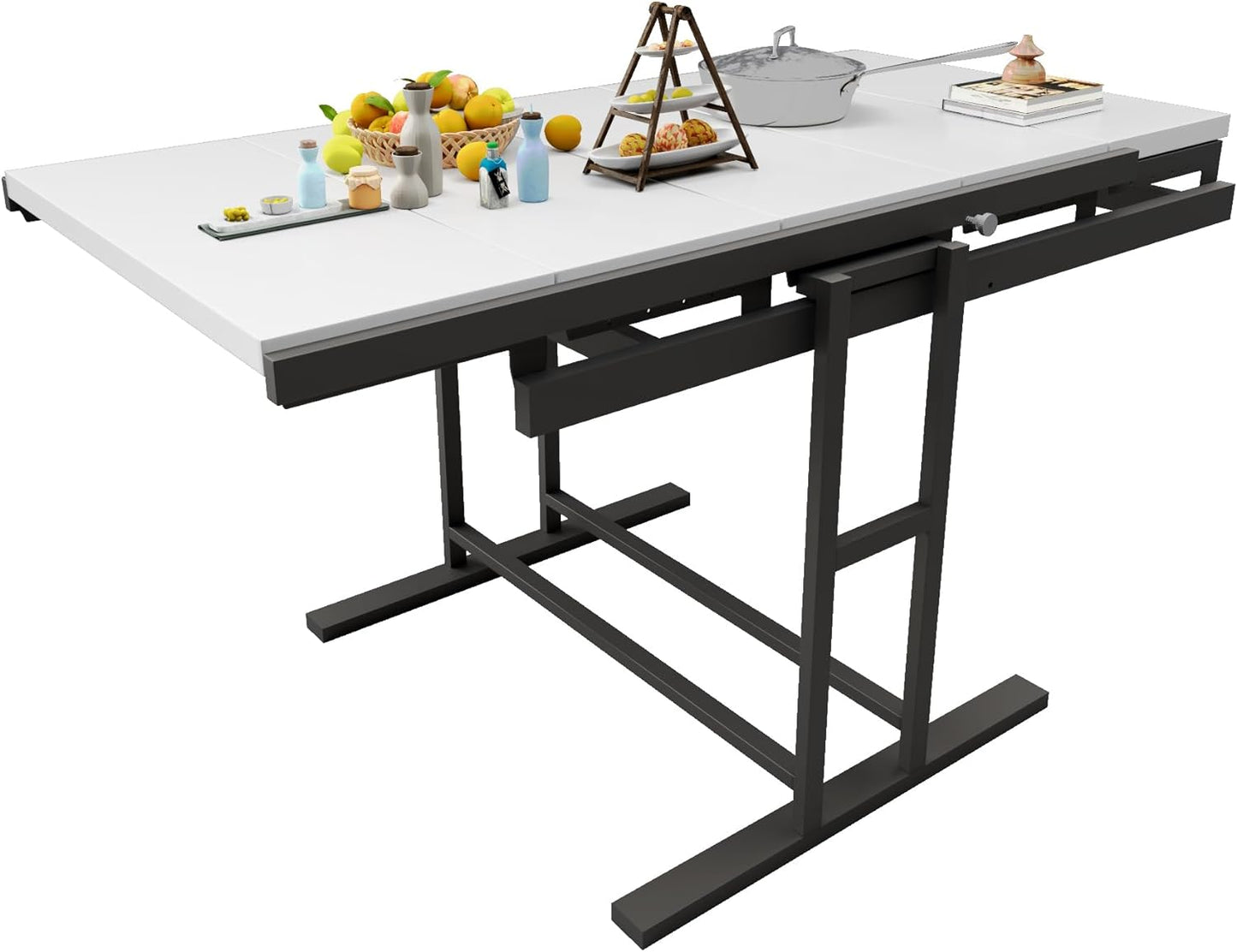 Extendable 5 Tier Shelf to Table