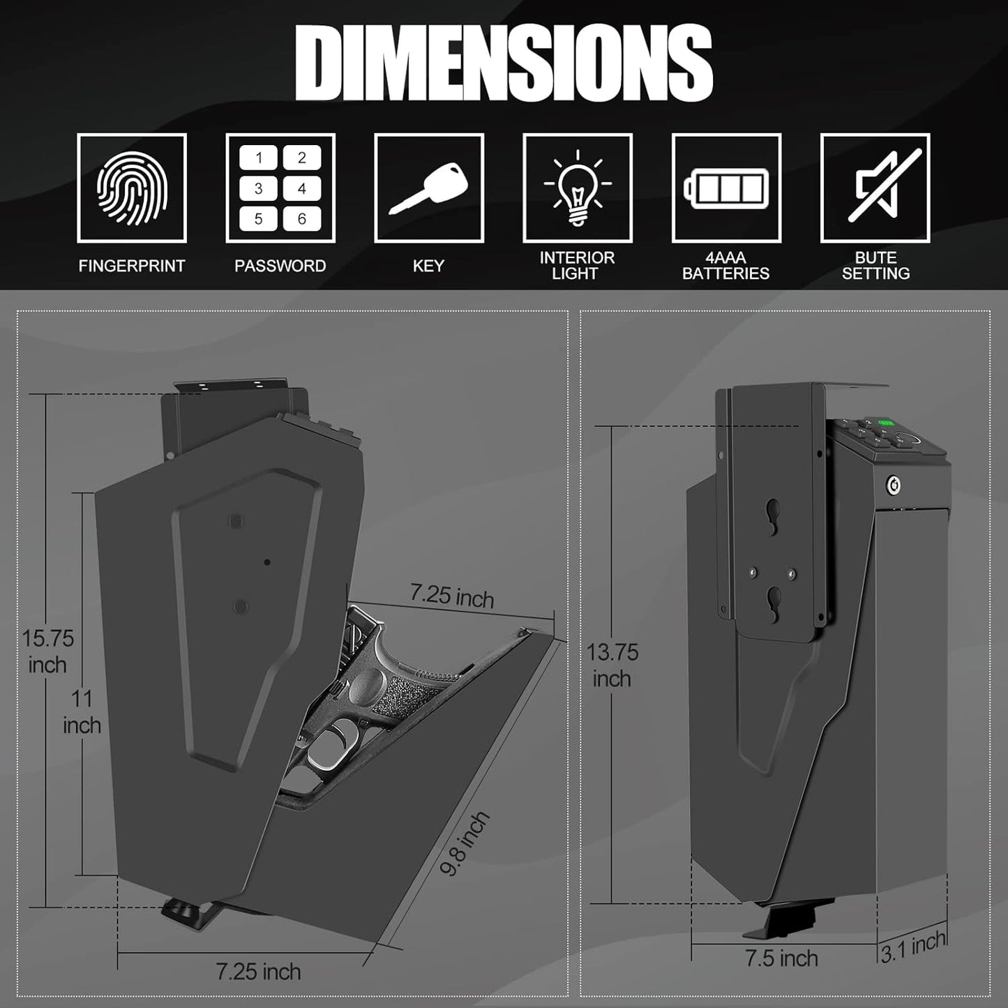 Biometric Mounted Handgun