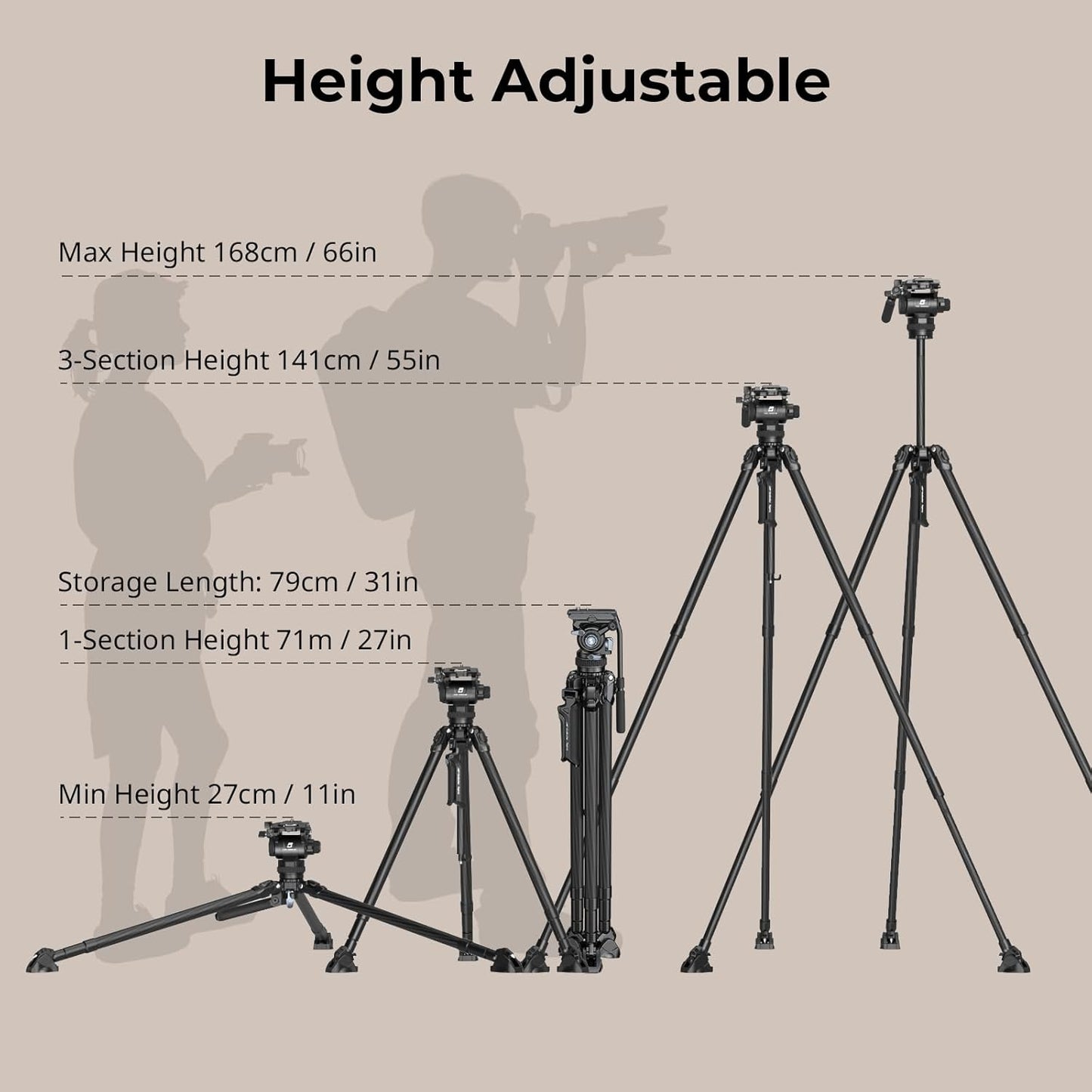 Camera Video Tripod