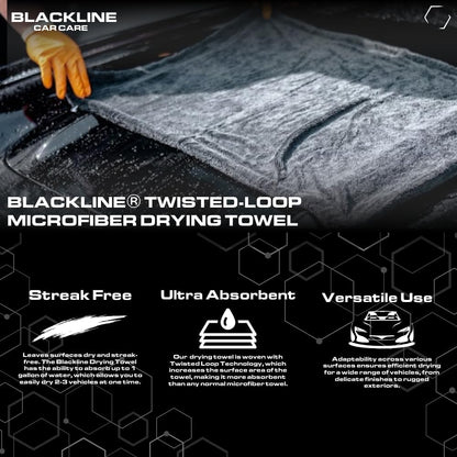 BLACKLINE TWISTED-LOOP DRYING TOWEL