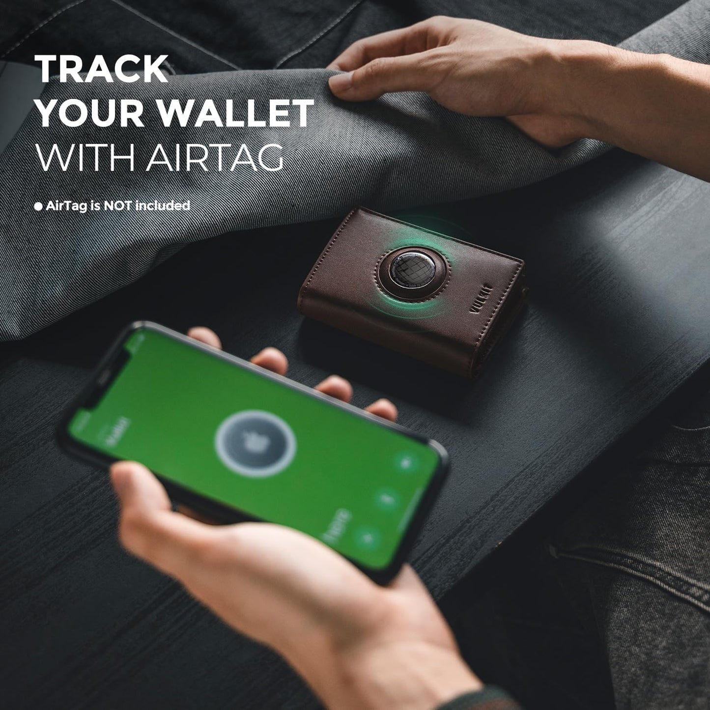 VULKIT Airtag Wallet Card for Men