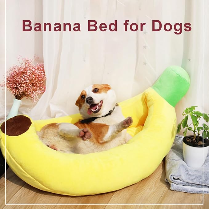 Banana Dog Bed