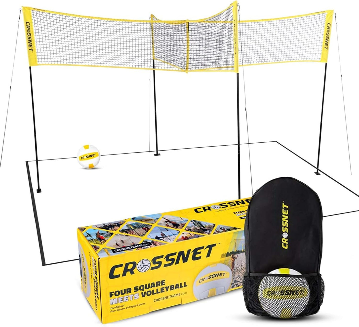 CROSSNET 4 Square Volleyball Net