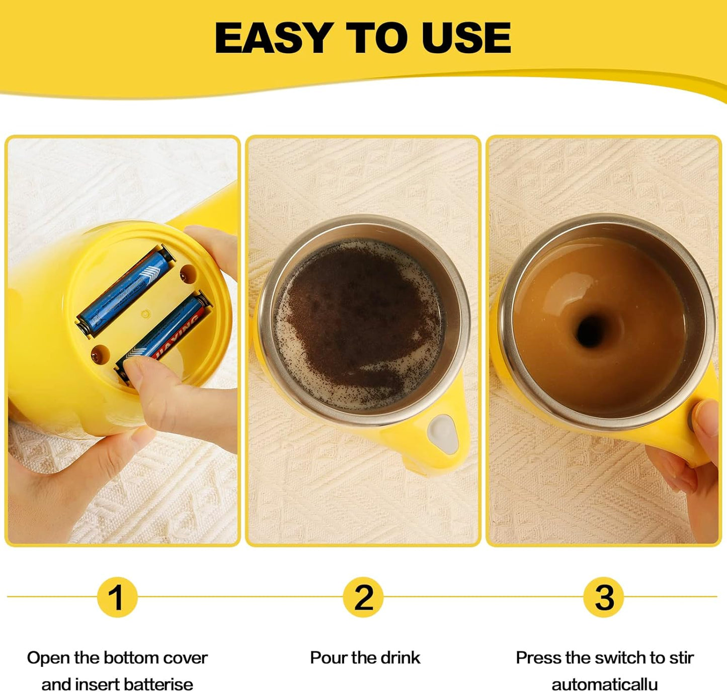 Automatic Magnetic Stirring Coffee Mug