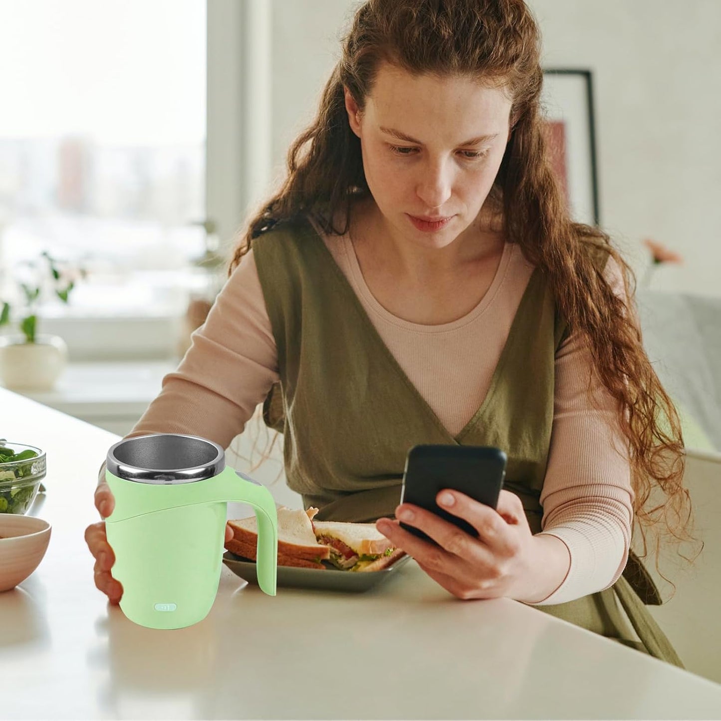 Automatic Magnetic Stirring Coffee Mug