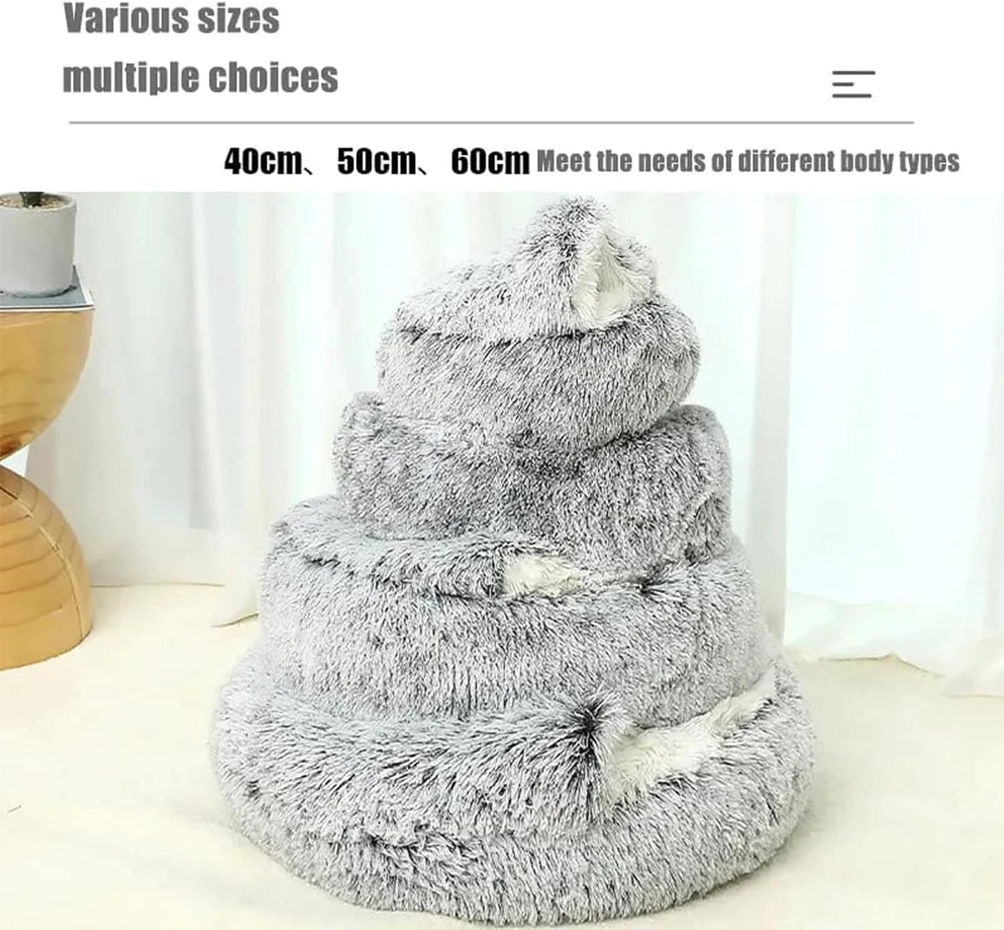 Winter Pet Plush Bed