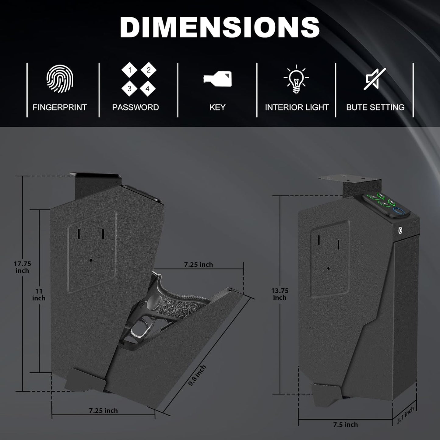 Biometric Mounted Handgun