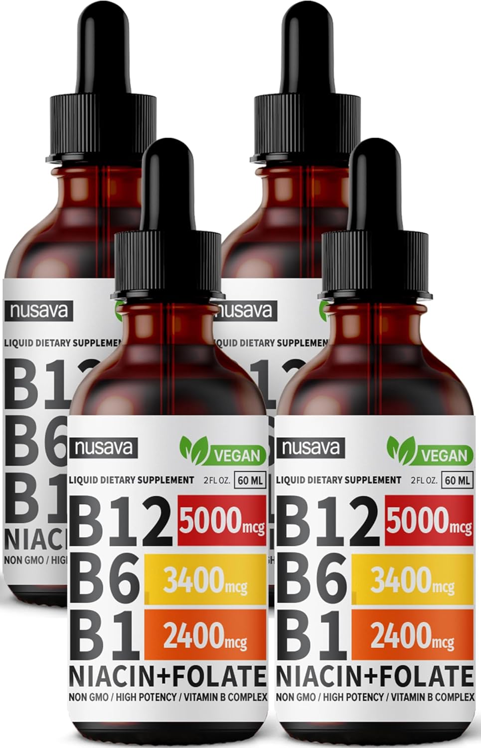 2 Pack Vitamin B12 Liquid Drop