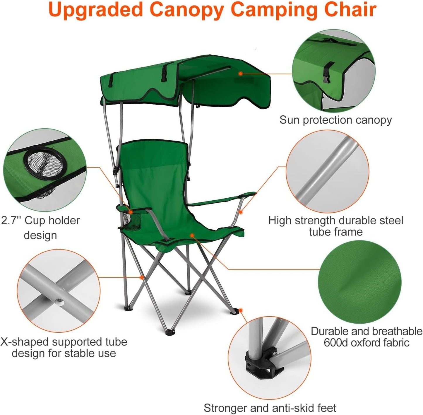 Camping Chair with Canopy