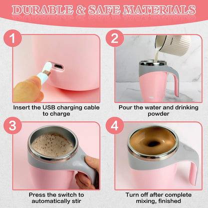 Automatic Magnetic Stirring Coffee Mug