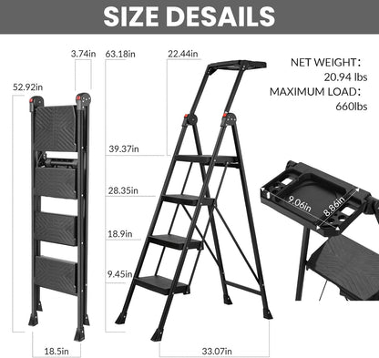 4 Step Foldable Ladder