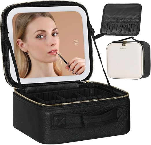 Travel Make-up Bag with LED Mirror