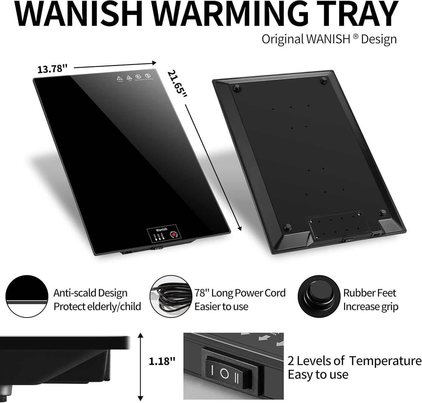 Wanish Electric Warming Food Tray