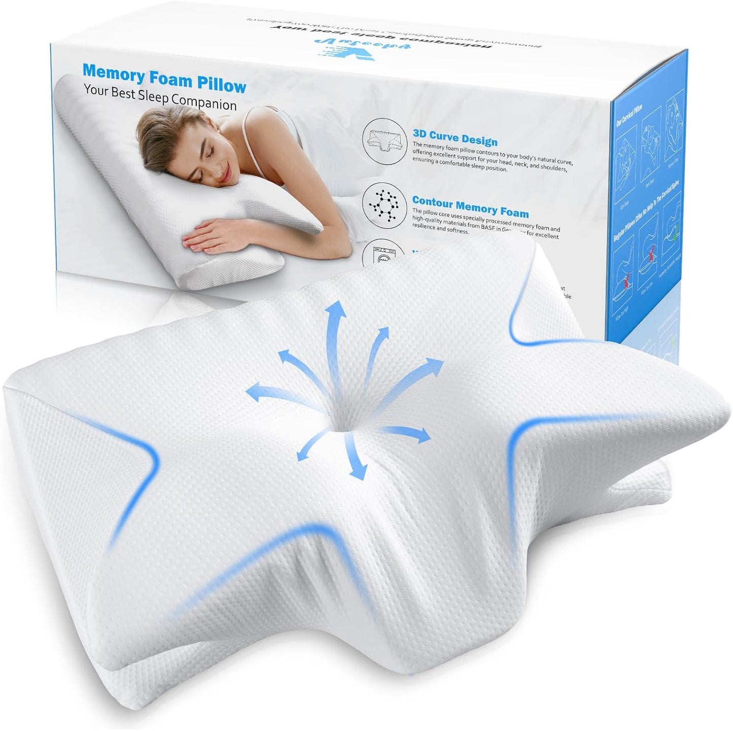 Vuteehy Cervical Pillow Memory Foam