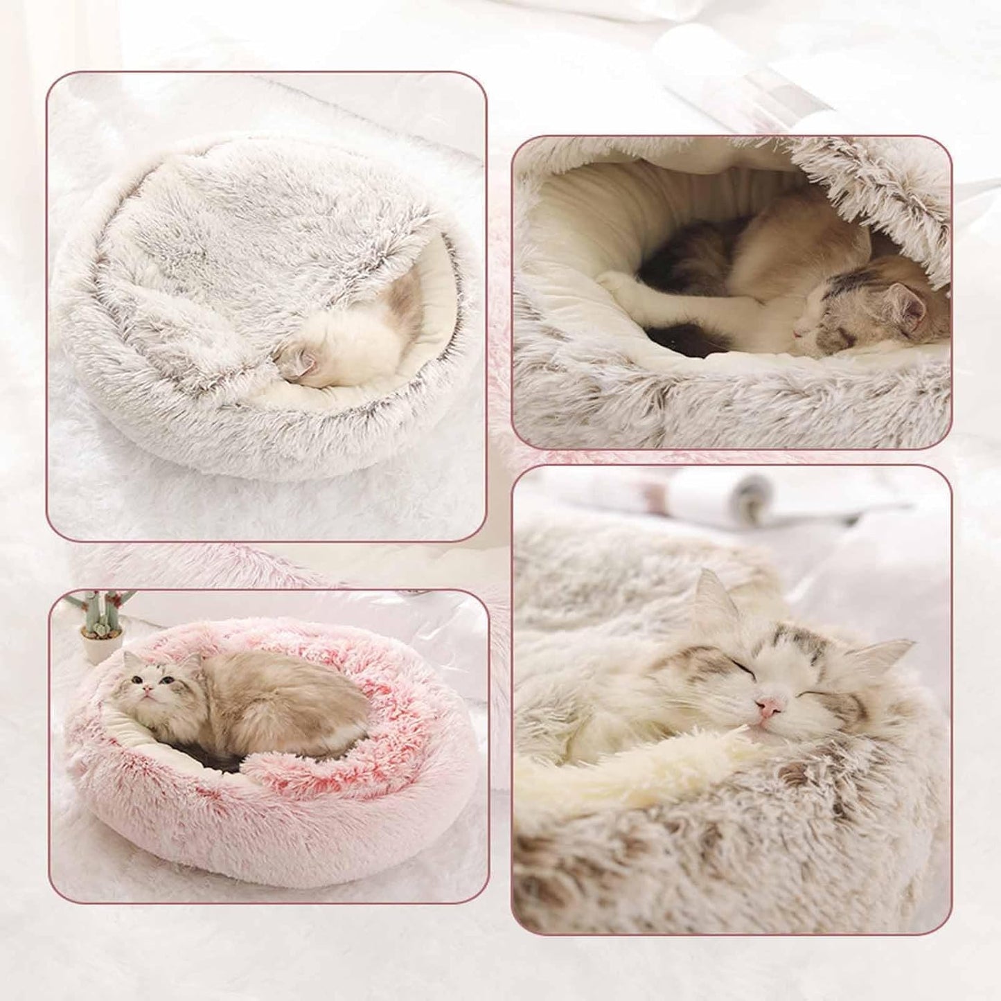 Winter Pet Plush Bed