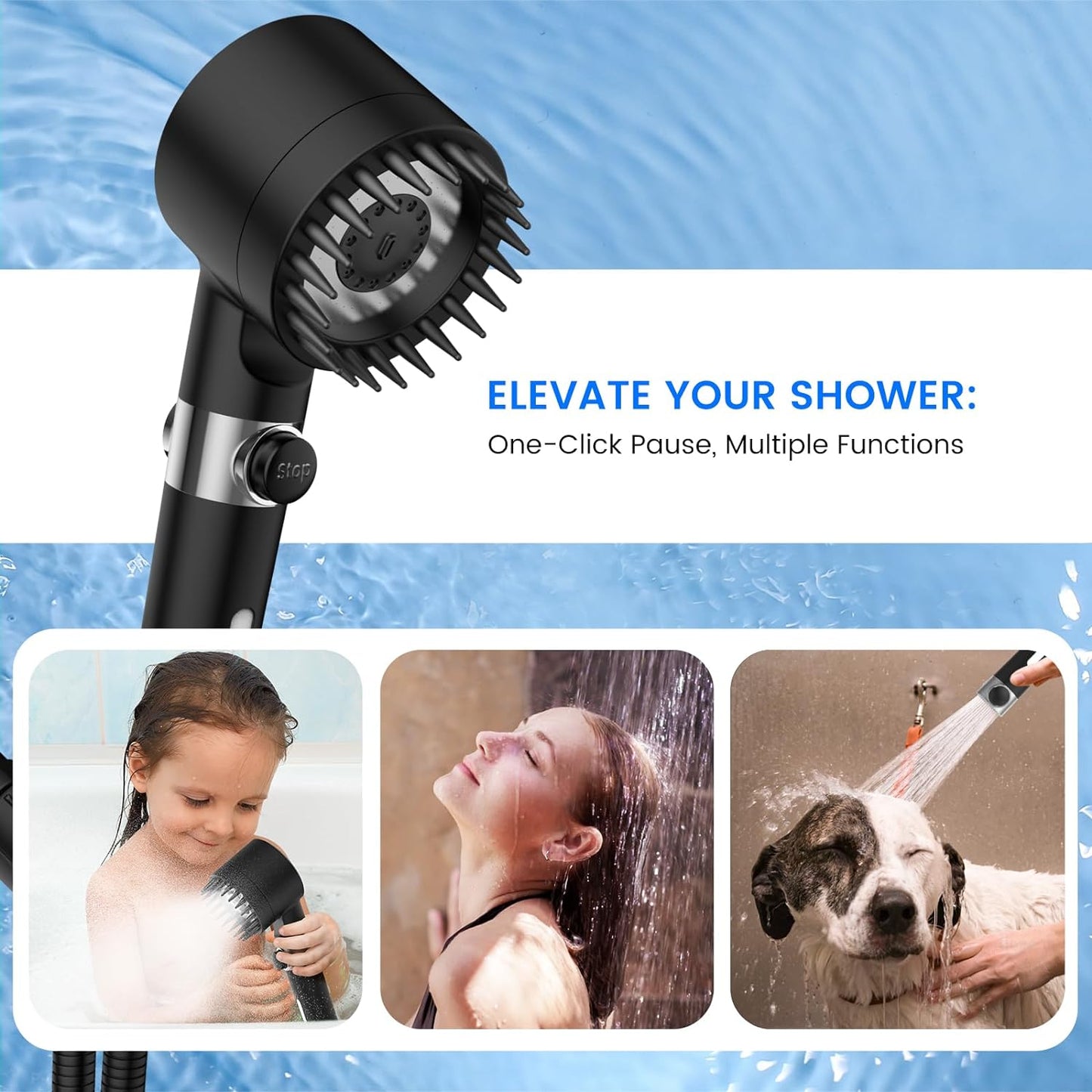 Filtered Shower Head with Handheld