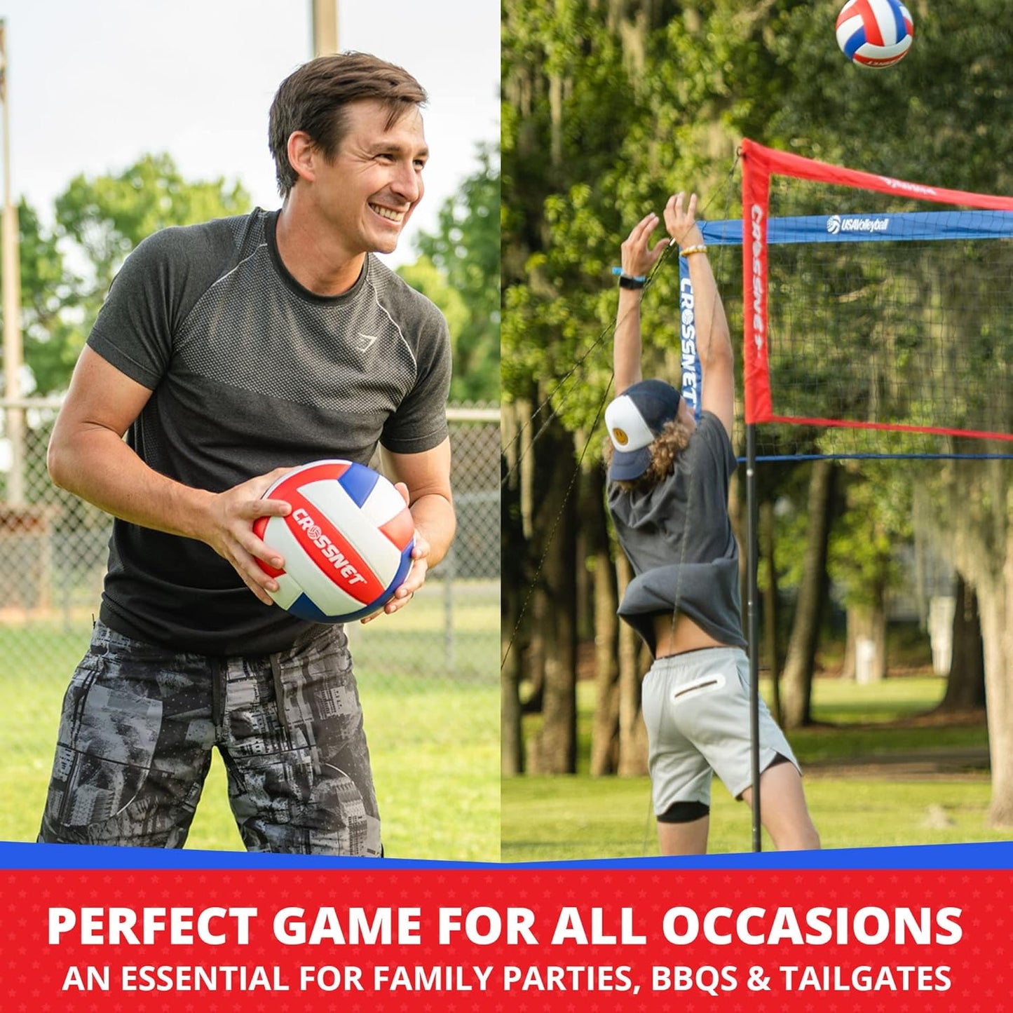 CROSSNET 4 Square Volleyball Net