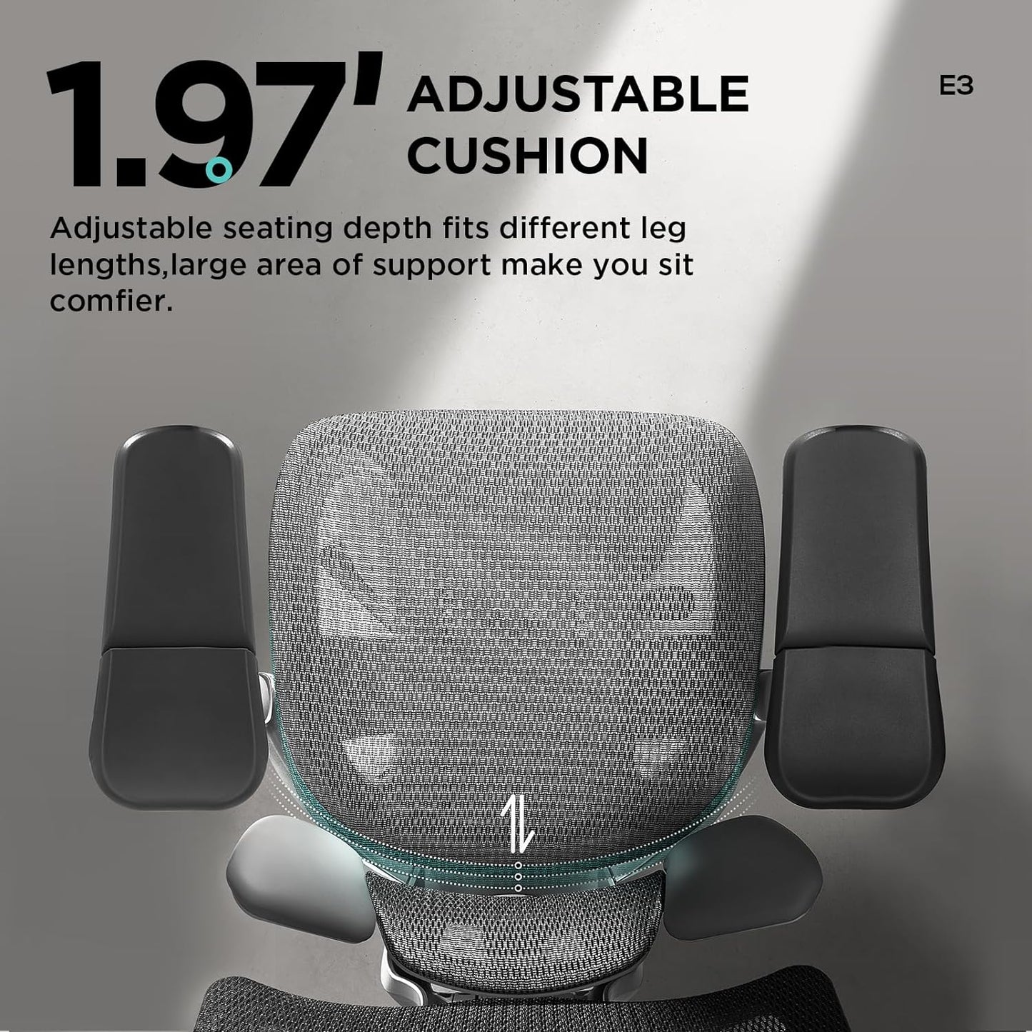 E3 Ergonomic Office Chair (With footrest)