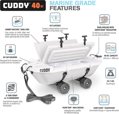 CUDDY Crawler Cooler with Wheels