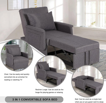 3-in-1 Convertible Chair Bed Sleeper