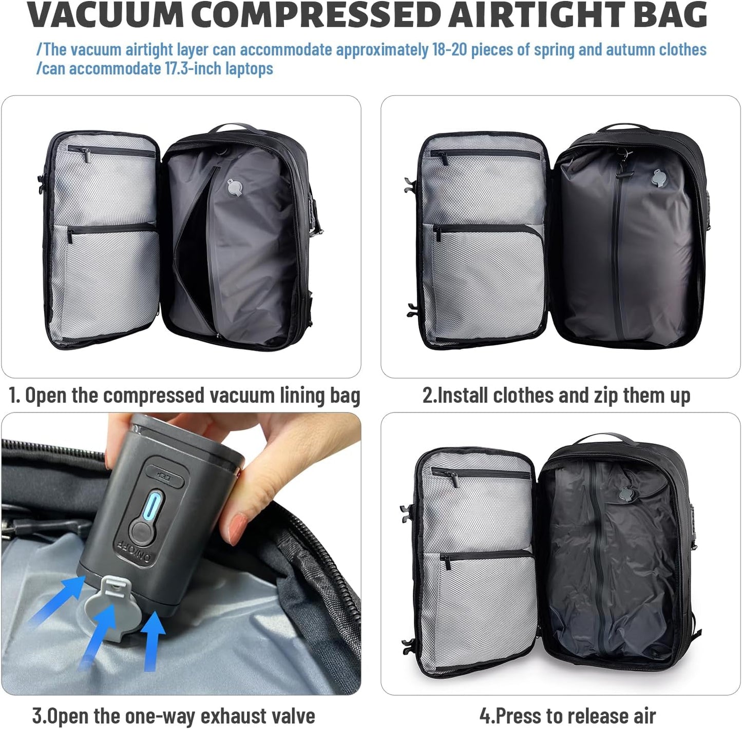 Airbag Vacuum Backpack