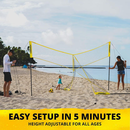 CROSSNET 4 Square Volleyball Net