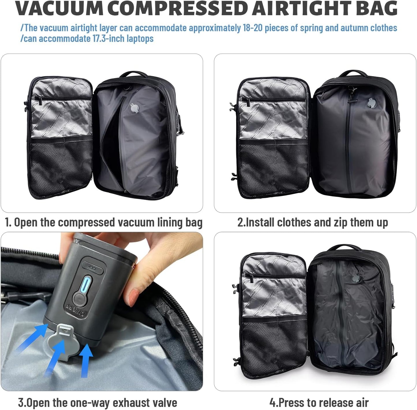 Airbag Vacuum Backpack