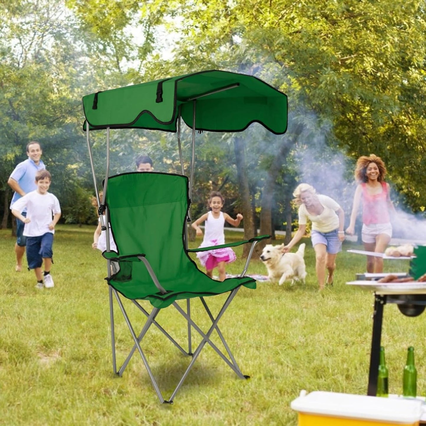 Foldable Camping Chair with Canopy