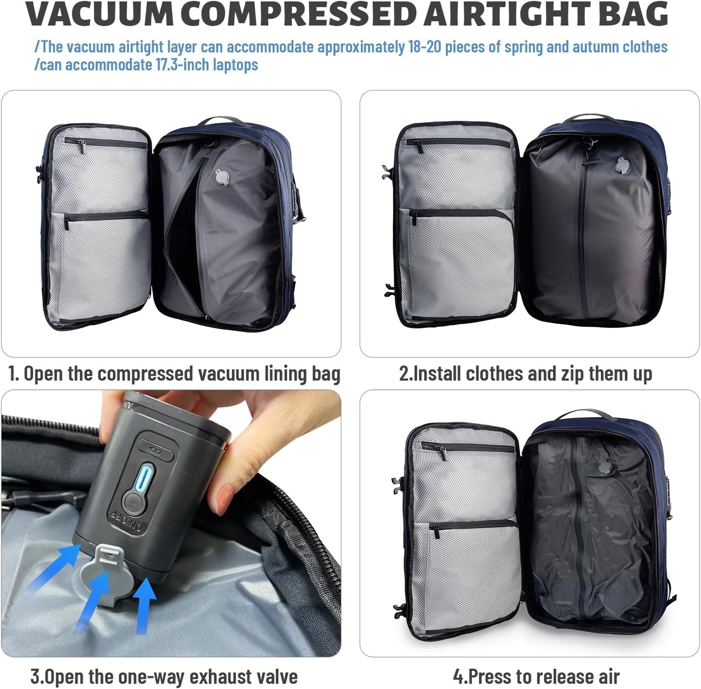 Airbag Vacuum Backpack