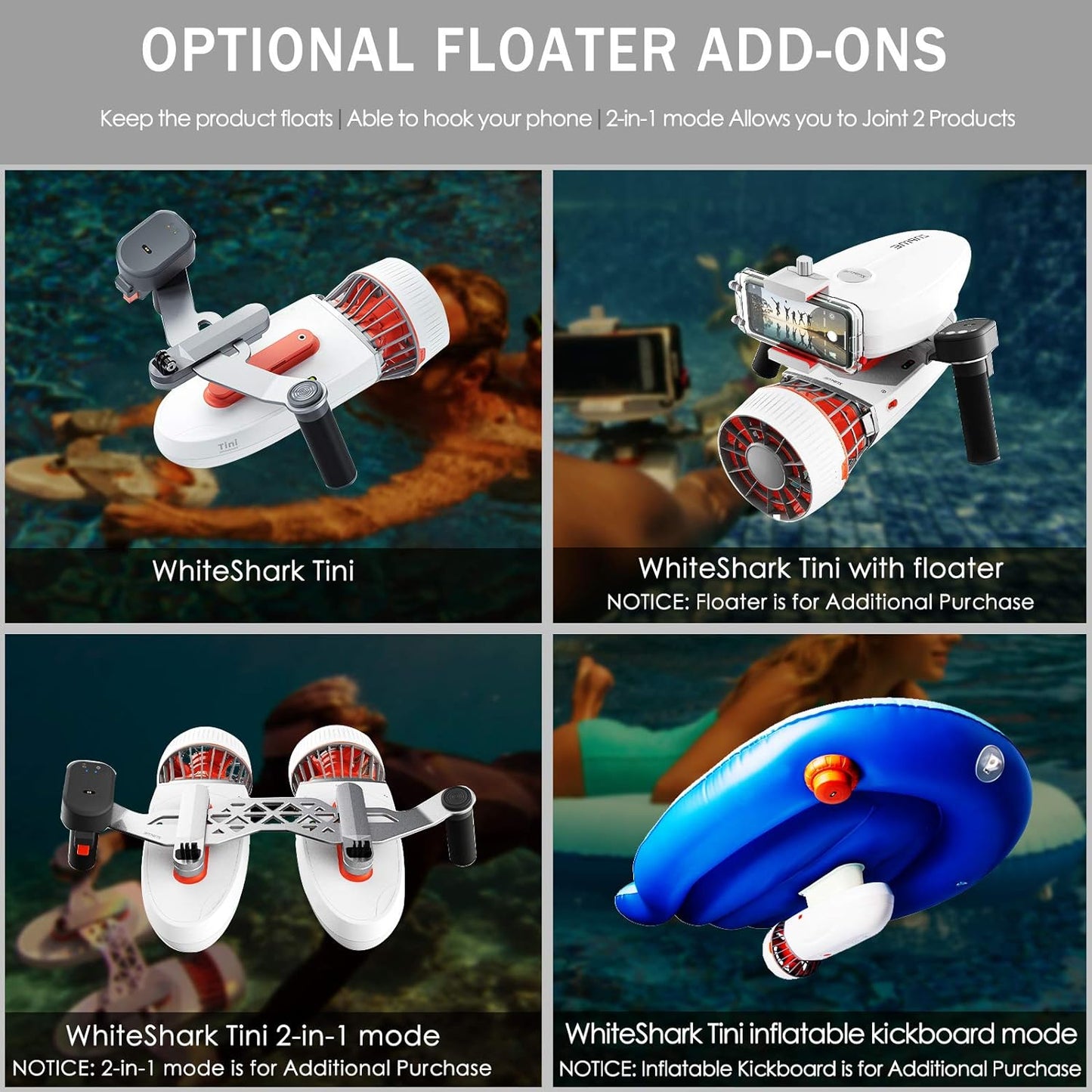 WhiteShark Mix Underwater Scooter Dual Motors