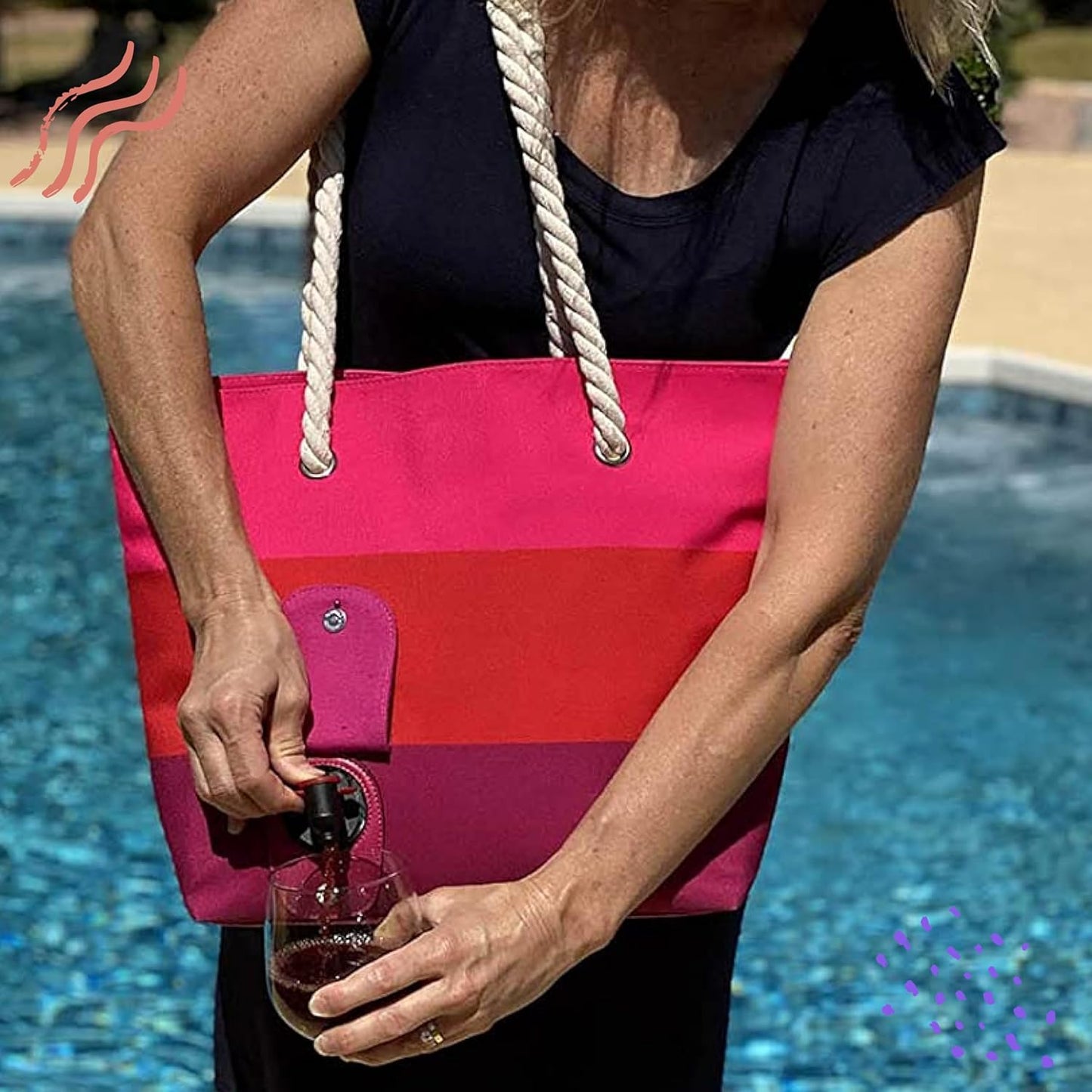 Wine Purse with Hidden Spout