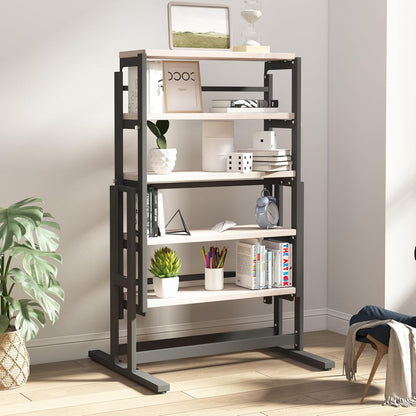 Extendable 5 Tier Shelf to Table