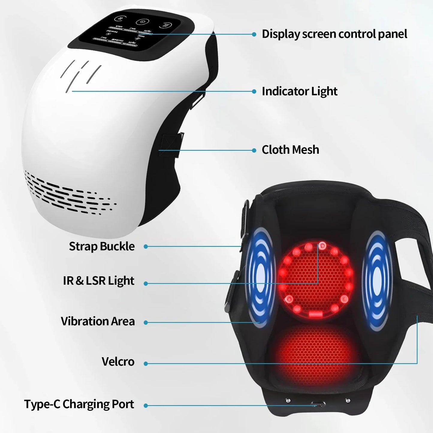 1 Piece Portable Comfort Electric Knee Massager