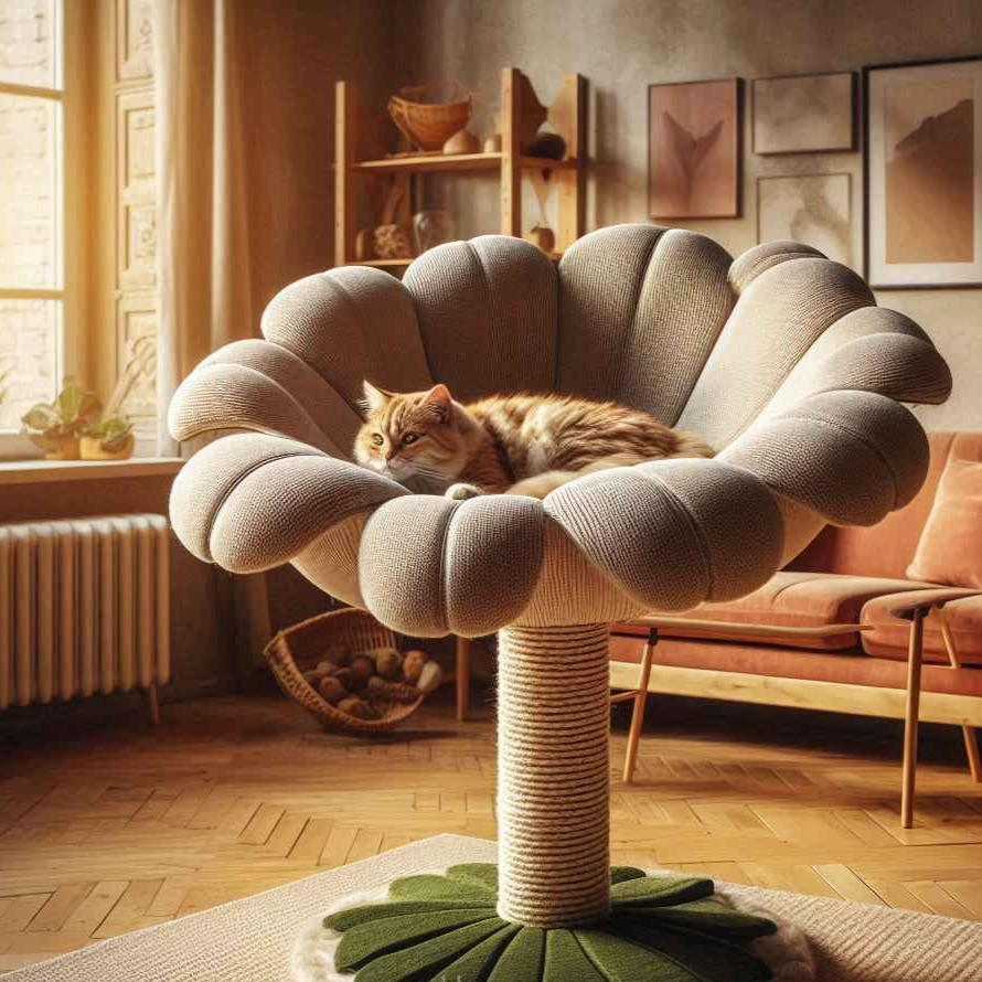 flower shaped cat trees