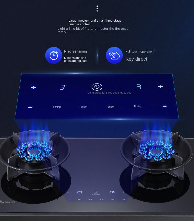 TouchSmart Double Burner Gas Cooktop