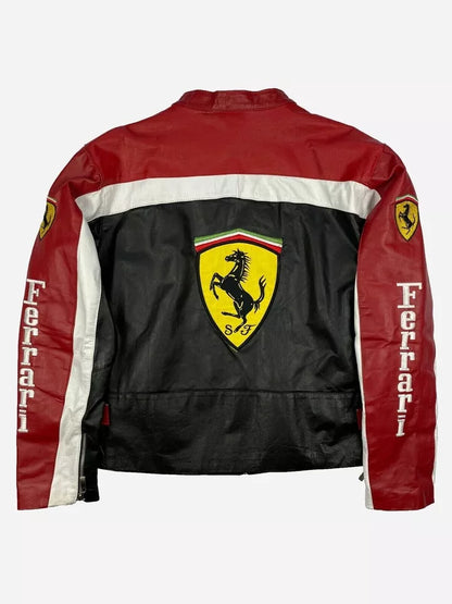 Ferrari Racing Leather Jacket